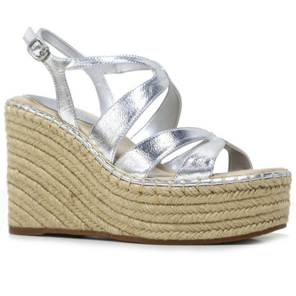 KENNETH COLE WOMEN'S Solace espadrille platform wedge sandal SIZE 8 & 9 NIB
